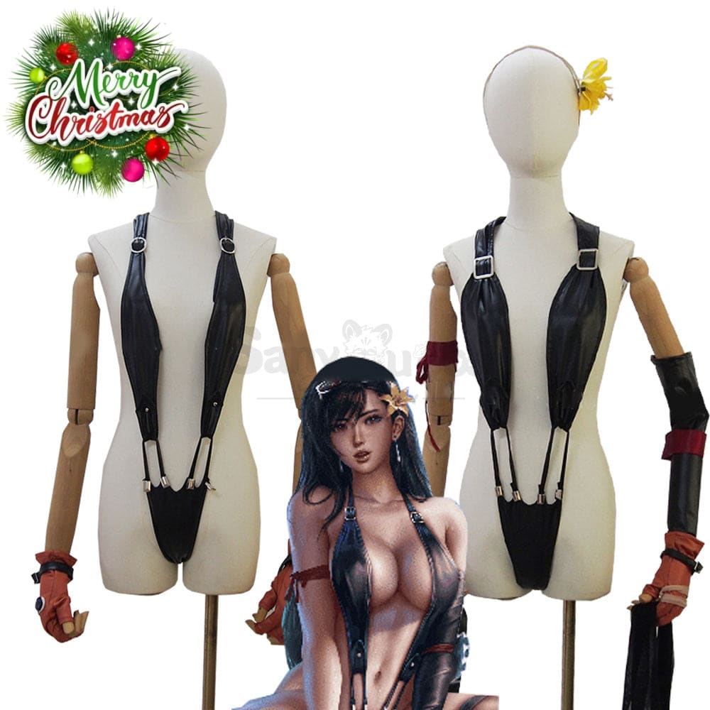 【Custom-Tailor】Game Final Fantasy Vii Cosplay Tifa Lockhart Swimsuit Costume Sexy Edition Costumes