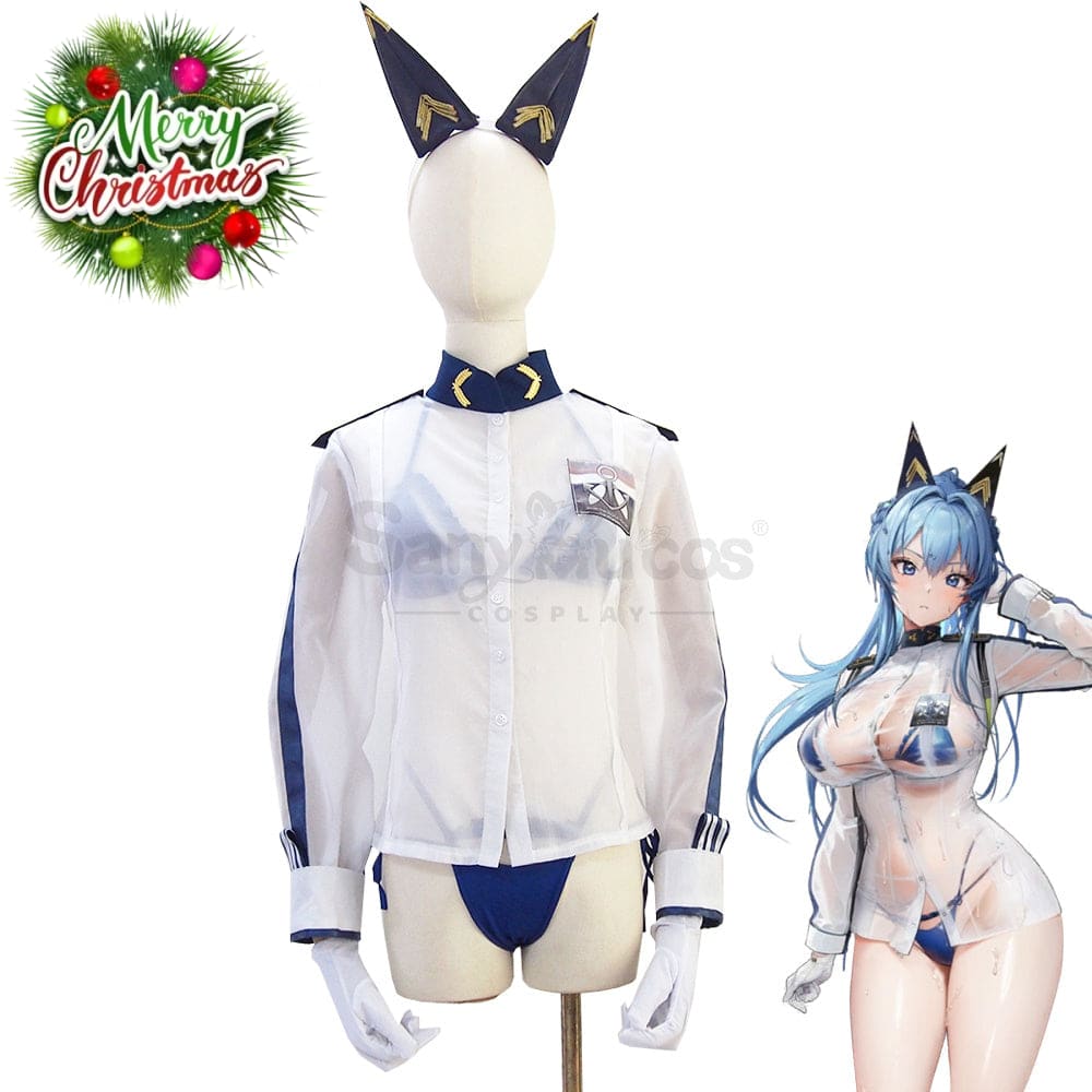 【Custom-Tailor】Game Goddess Of Victory: Nikke Cosplay Aqua Marine Helm Costume Swimsuit Costumes