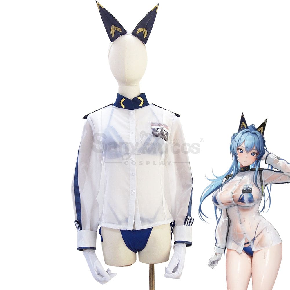 【Custom-Tailor】Game Goddess Of Victory: Nikke Cosplay Aqua Marine Helm Costume Swimsuit Costumes