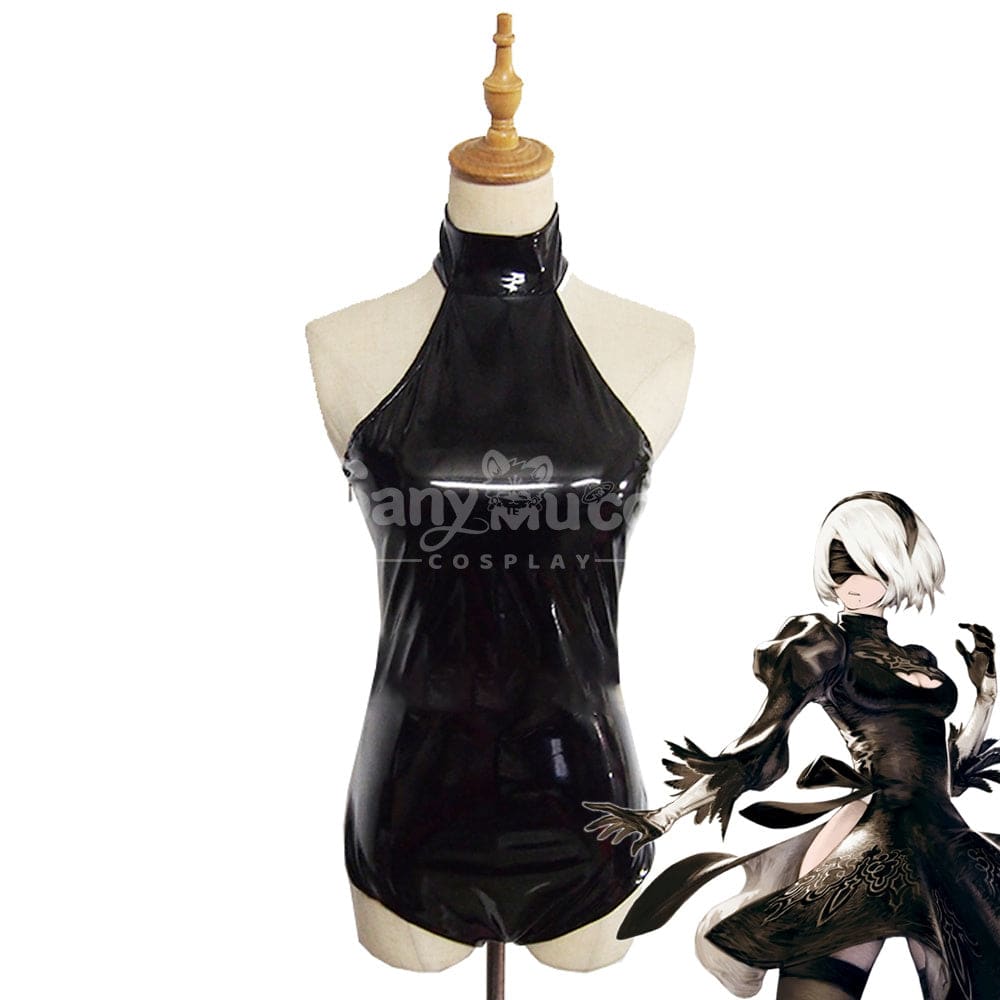 【Custom-Tailor】Game Nier:automata Cosplay Yorha No. 2 Type B Latex Clothing Costume Swimsuit