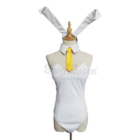 【Custom-Tailor】Game Overwatch 2 Cosplay Bunny Girl D.va Costume Swimsuit White / Custom-Tailor