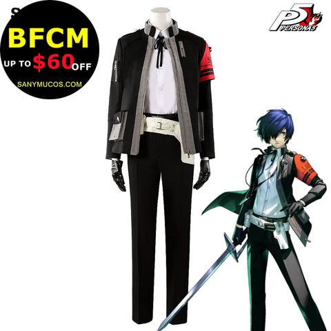 【Custom-Tailor】Game Persona 3 Cosplay Makoto Yuki Battle Suit Costume Costumes