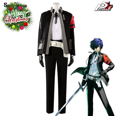 【Custom-Tailor】Game Persona 3 Cosplay Makoto Yuki Battle Suit Costume Costumes