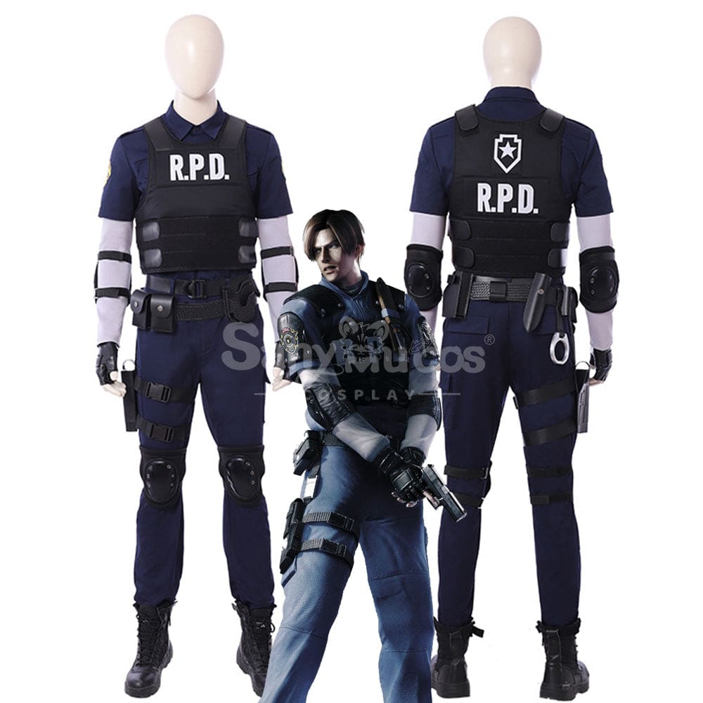 【Custom-Tailor】Game Resident Evil 2 Remake Cosplay Leon Costume Costumes