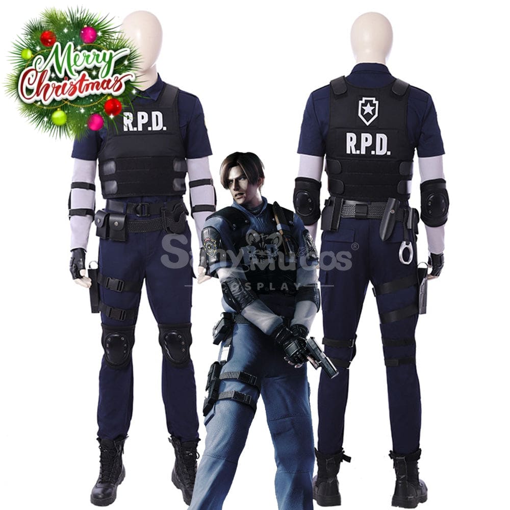 【Custom-Tailor】Game Resident Evil 2 Remake Cosplay Leon Costume Costumes
