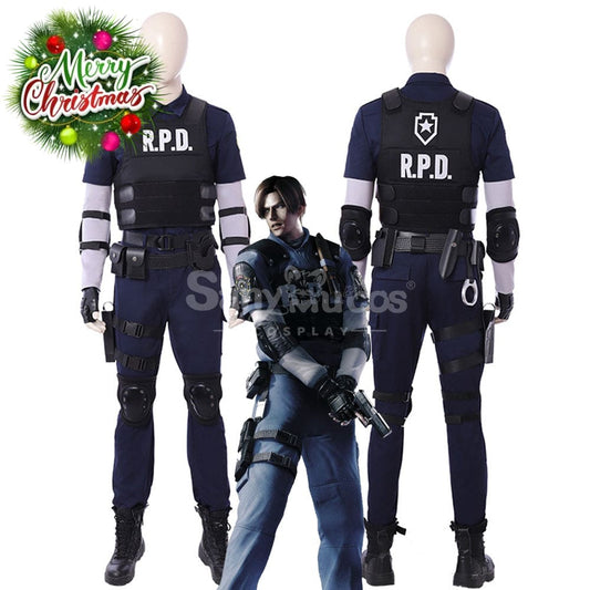 【Custom-Tailor】Game Resident Evil 2 Remake Cosplay Leon Costume Costumes 1000