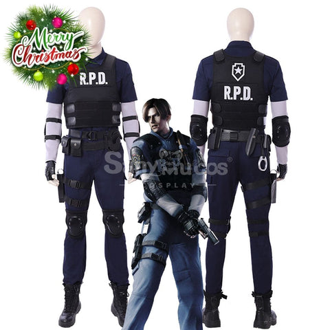 【Custom-Tailor】Game Resident Evil 2 Remake Cosplay Leon Costume Costumes
