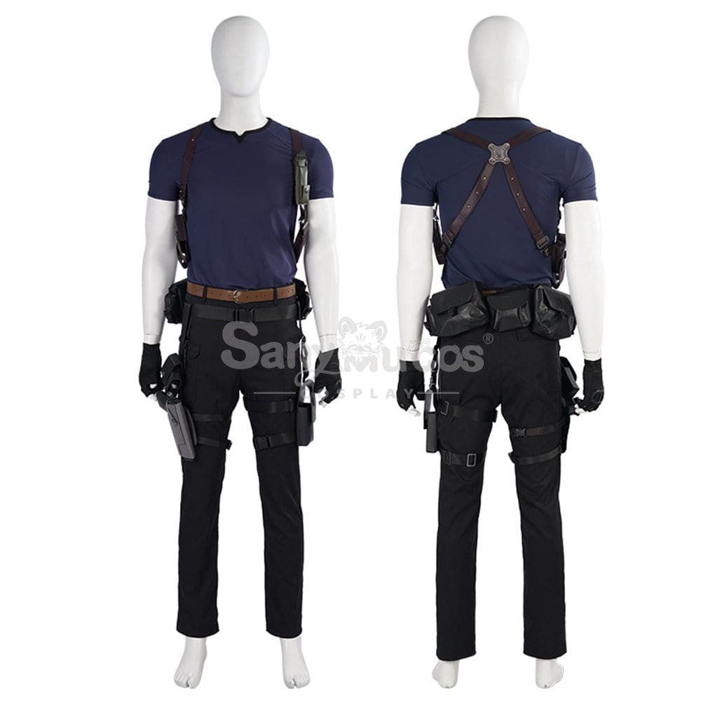 【Custom-Tailor】Game Resident Evil 4 Remake Cosplay Leon Costume Costumes