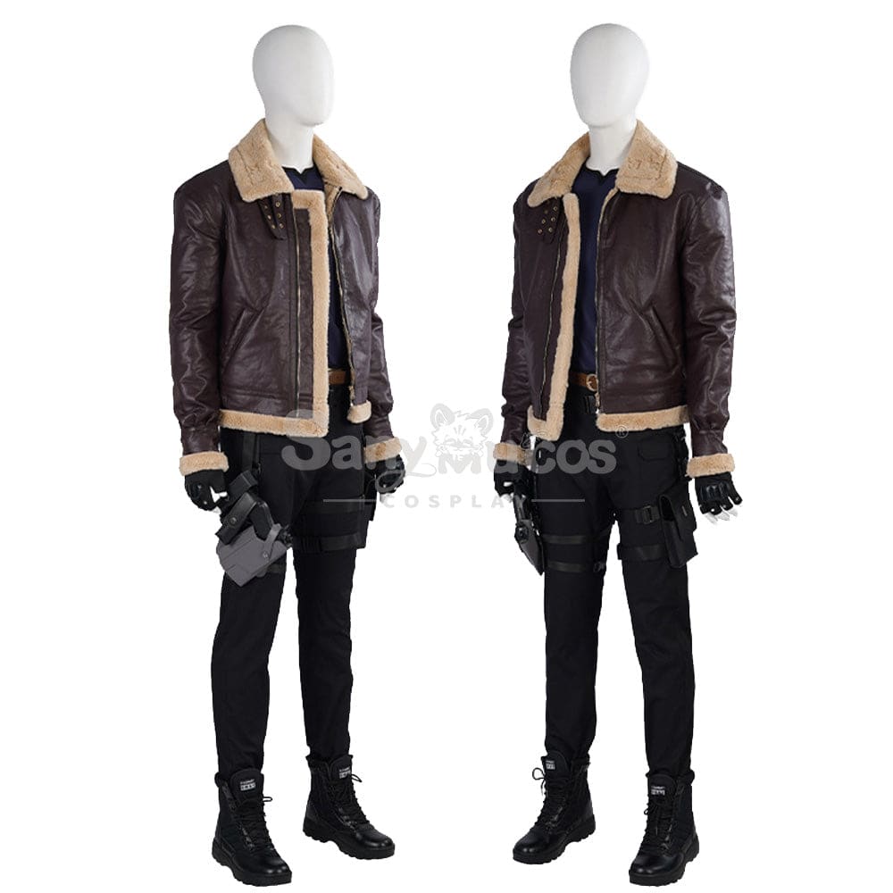 【Custom-Tailor】Game Resident Evil 4 Remake Cosplay Leon Costume Costumes