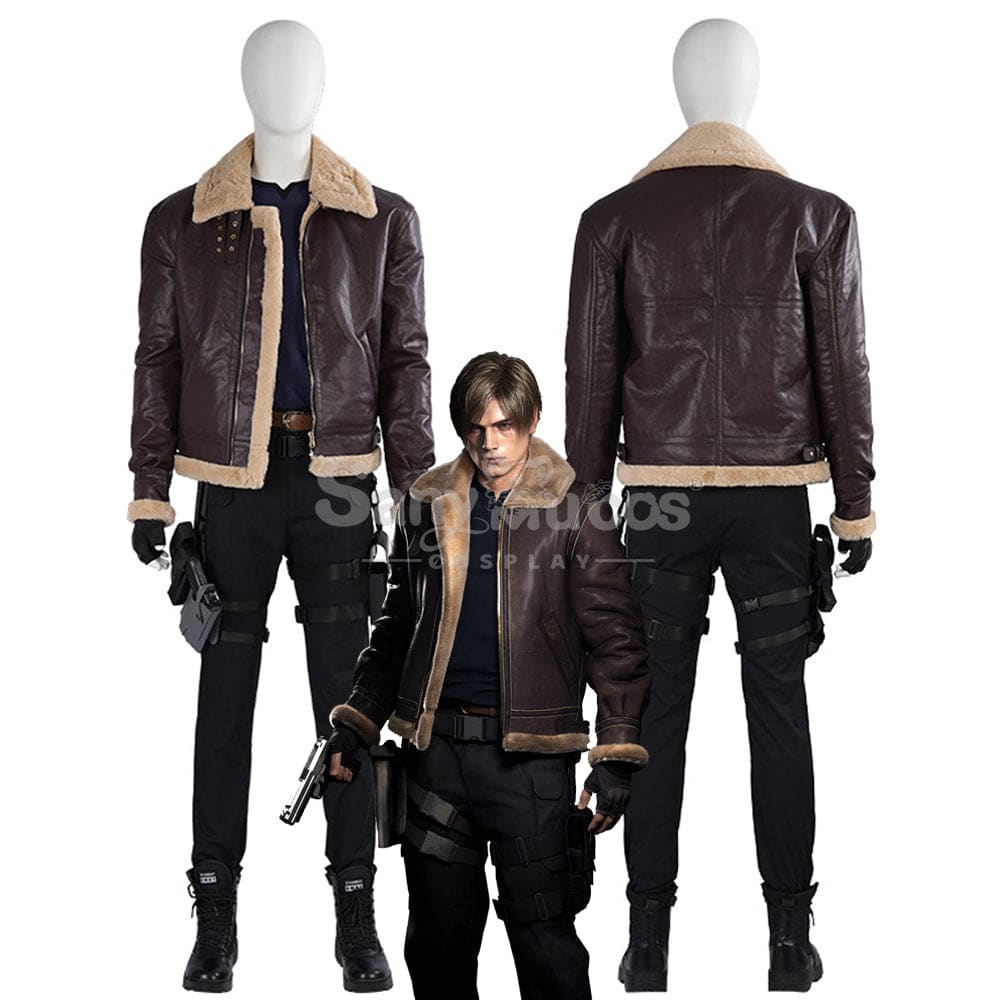 【Custom-Tailor】Game Resident Evil 4 Remake Cosplay Leon Costume Costumes