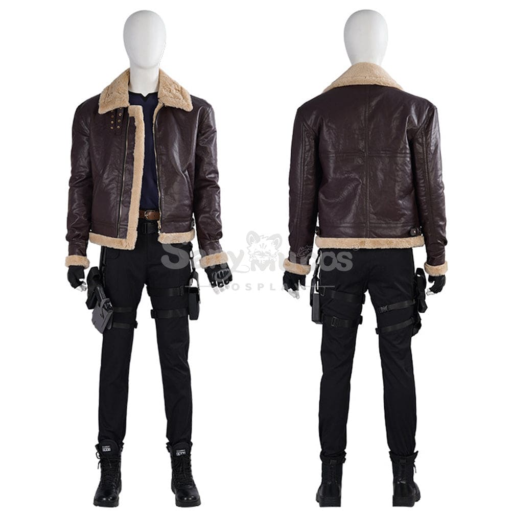 【Custom-Tailor】Game Resident Evil 4 Remake Cosplay Leon Costume Costumes