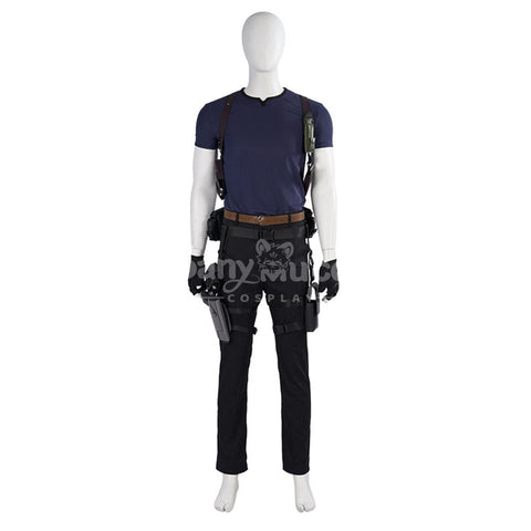 【Custom-Tailor】Game Resident Evil 4 Remake Cosplay Leon Cosplay Costume Full set 1 Jacket not included / S Cosplay