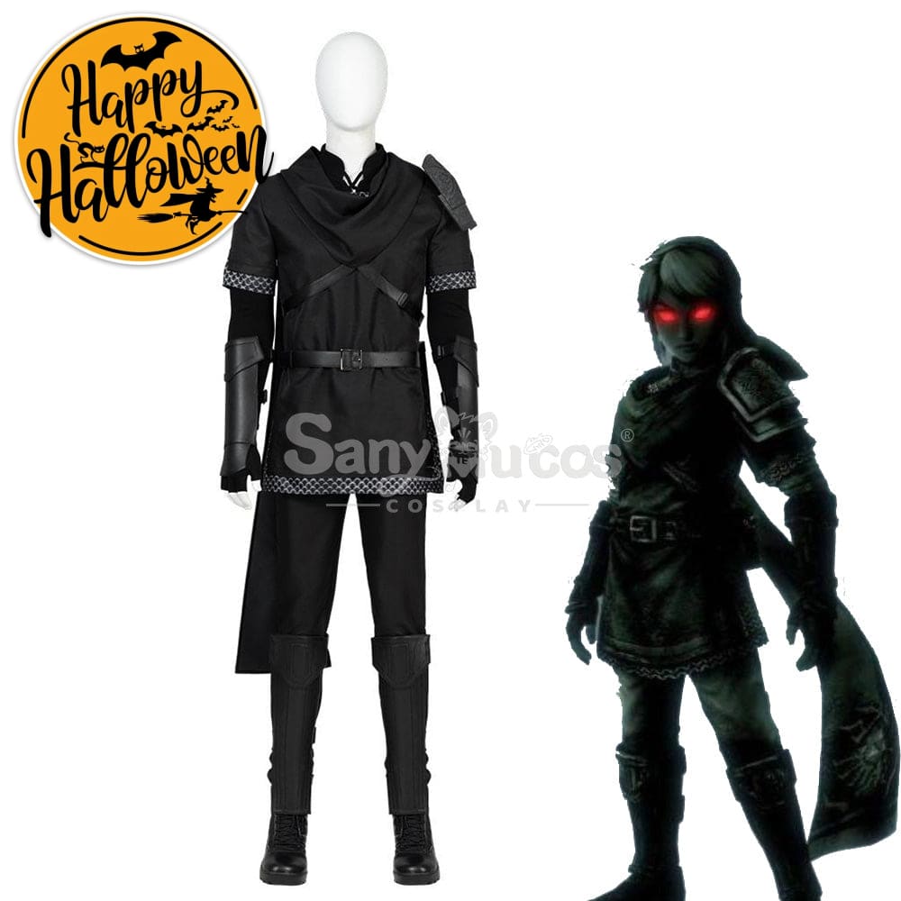 【Custom-Tailor】Game The Legend Of Zelda Cosplay Black Link Costume Costumes