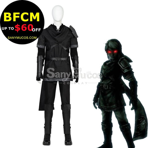 【Custom-Tailor】Game The Legend Of Zelda Cosplay Black Link Costume Costumes