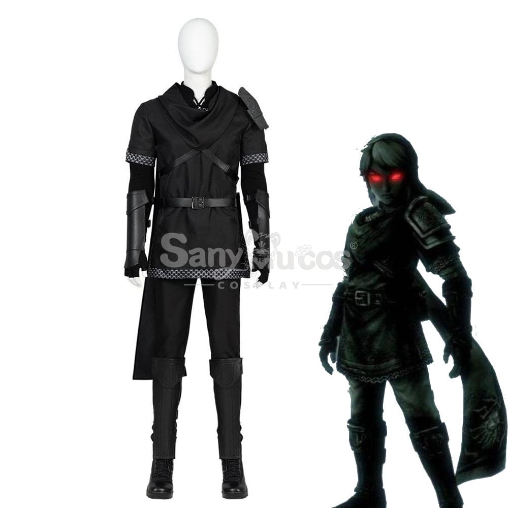 【Custom-Tailor】Game The Legend Of Zelda Cosplay Black Link Costume Costumes