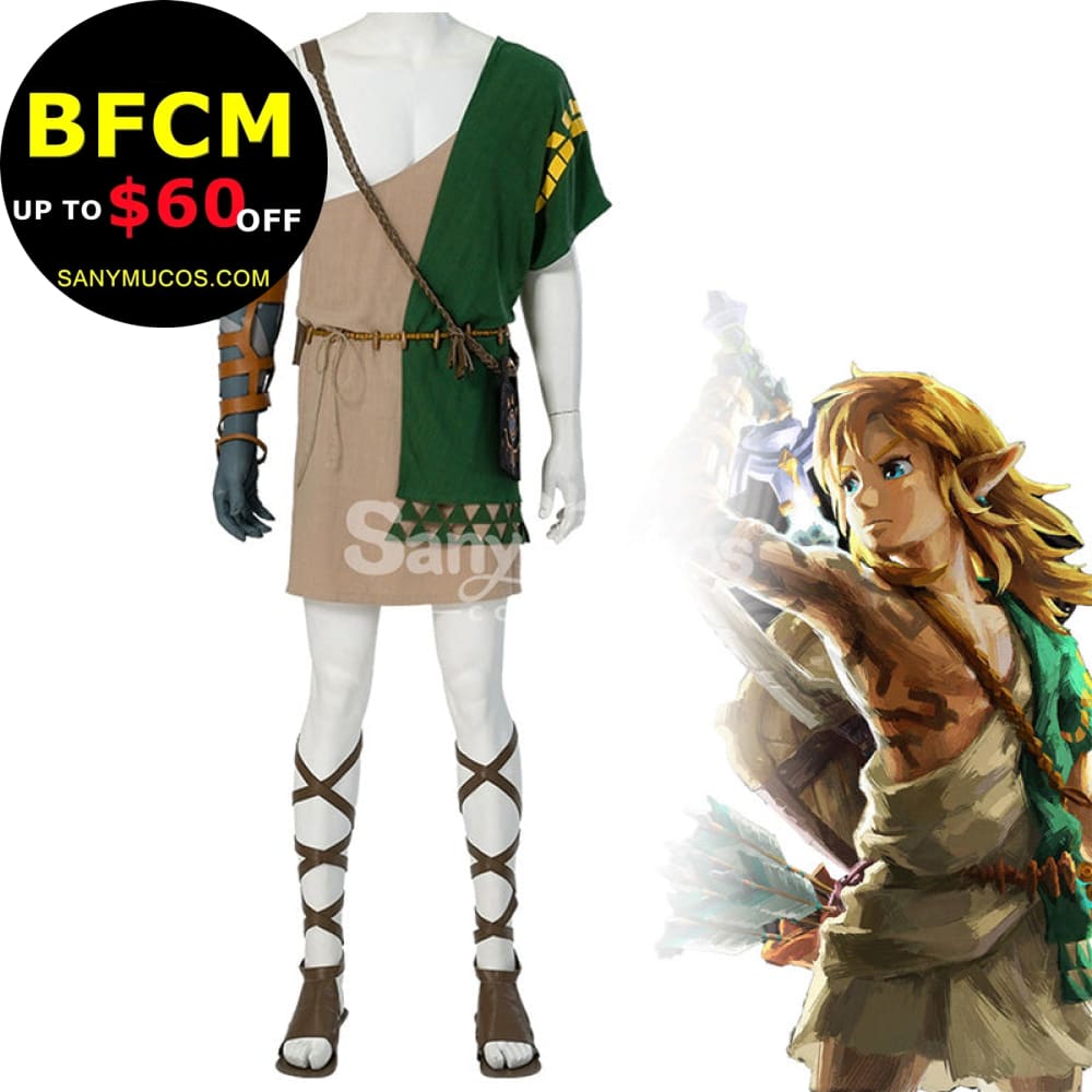 【Custom-Tailor】Game The Legend Of Zelda Cosplay Link Costume Costumes