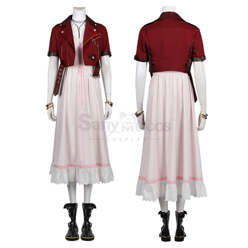 【Custom-Tailor】Game Final Fantasy Vii Cosplay Aerith Gainsborough Costume Costumes