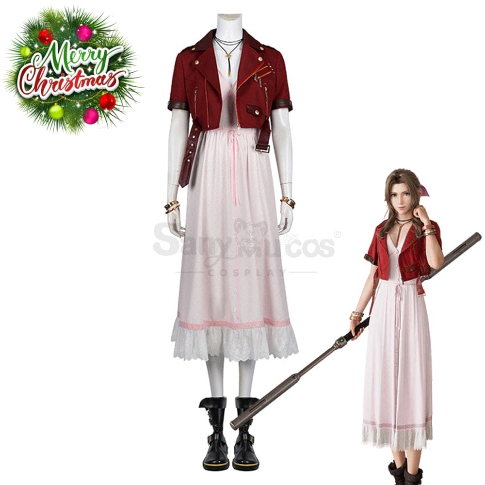 【Custom-Tailor】Game Final Fantasy Vii Cosplay Aerith Gainsborough Costume Costumes