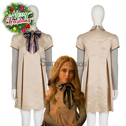 【Custom-Tailor】Movie M3Gan Cosplay Megan Dress Costume Costumes 1000