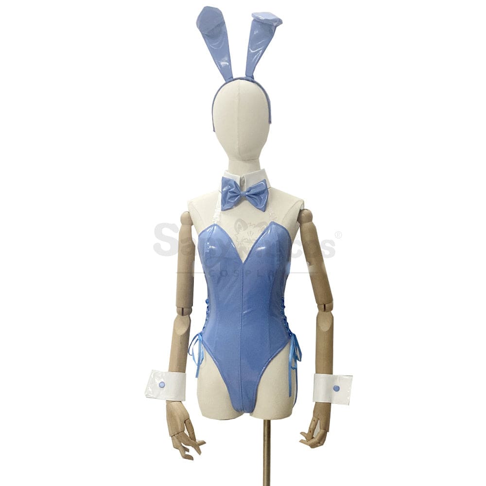 【Custom-Tailor】Vtuber Cosplay Bunny Girl Fuwamoco Costume Swimsuit Blue / Custom-Tailor Costumes