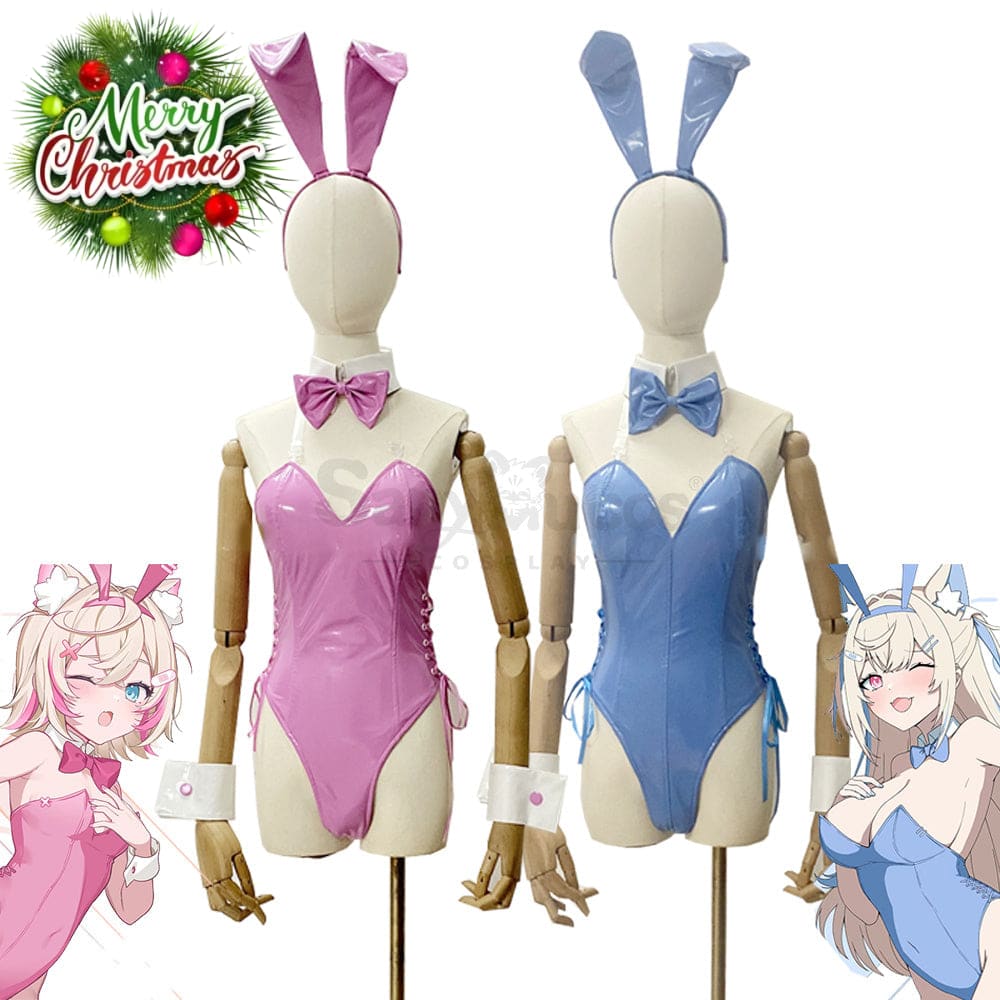 【Custom-Tailor】Vtuber Cosplay Bunny Girl Fuwamoco Costume Swimsuit Costumes