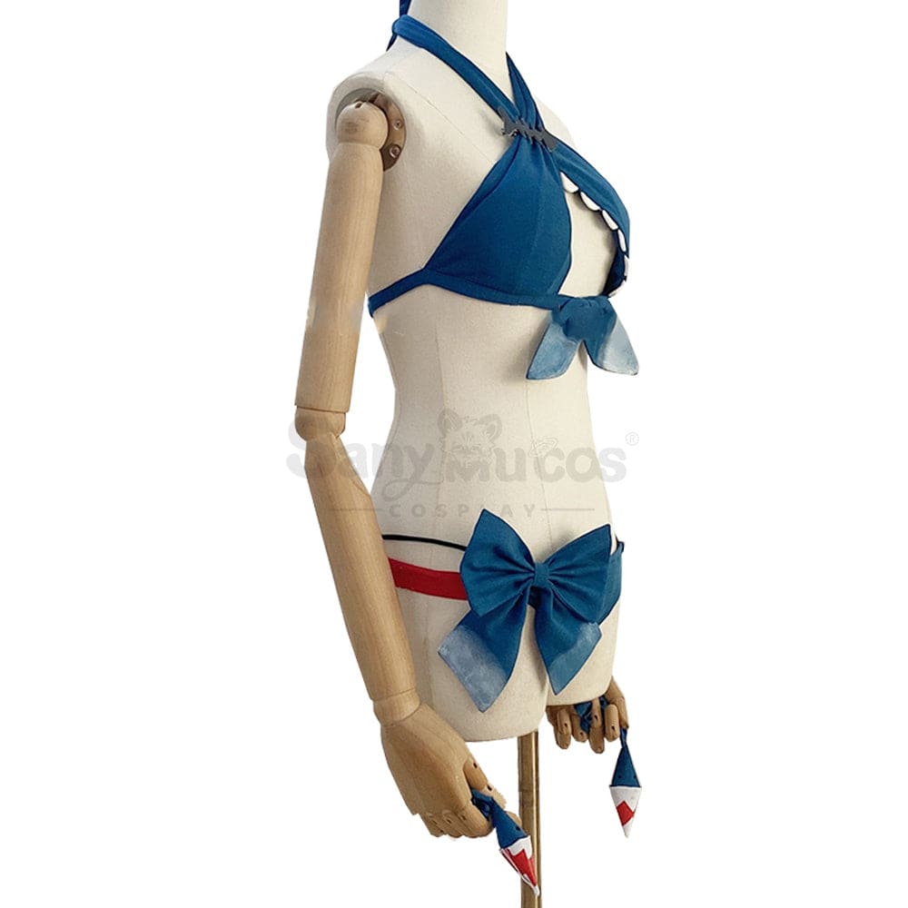 【Custom-Tailor】Vtuber Cosplay Bunny Girl Gawr Gura Costume Swimsuit Costumes