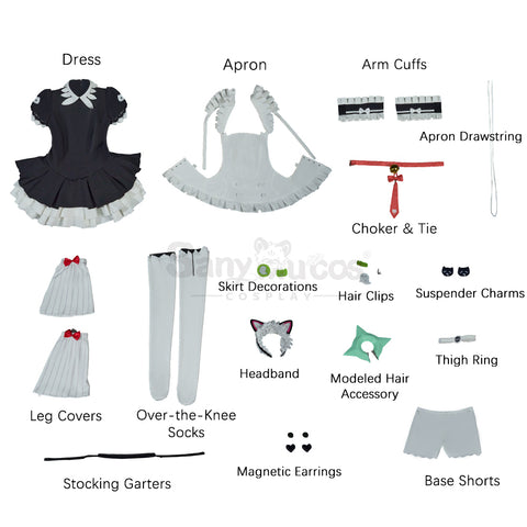 【Pre-Sale】Game Zenless Zone Zero Cosplay Chinatsu Remiel Afternoon Tea Break Cosplay Costume Premium Edition