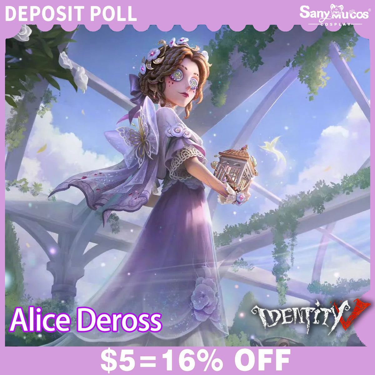 【SanyMuCos Deposit Poll】Game Identity V Cosplay Dreaded Shilloute Cosplay Costume