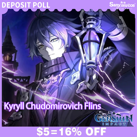 【SanyMuCos Deposit Poll】Game Genshin Impact Cosplay Kyryll Chudomirovich Flins Cosplay Costume