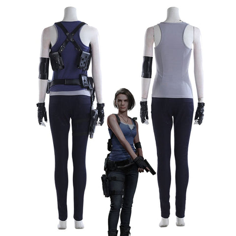 【Flash Sale $188.88 】SanyMuCos Resident Evil 3 Remake Jill Valentine Cosplay Costume M Cosplay Costumes