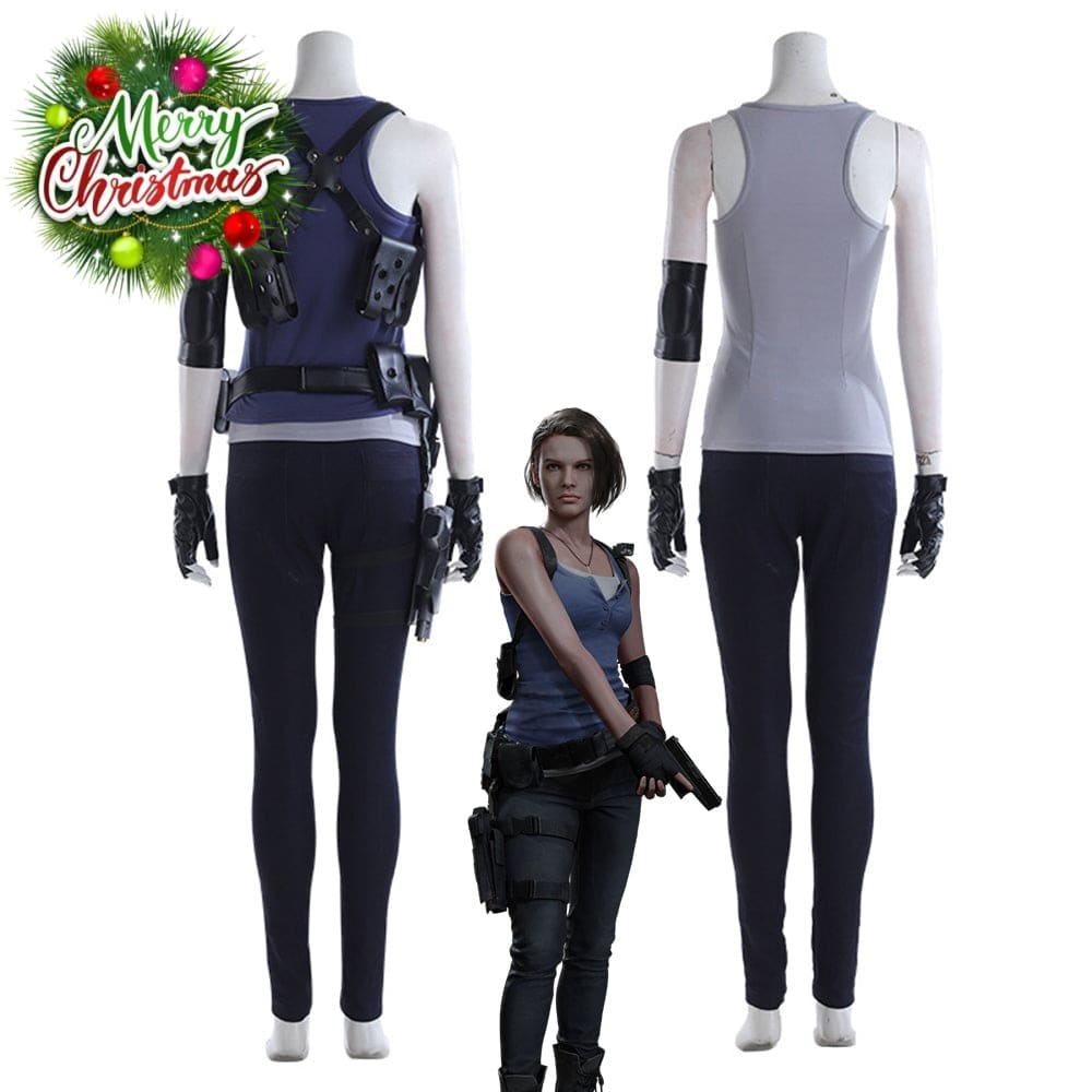【Flash Sale $188.88 】SanyMuCos Resident Evil 3 Remake Jill Valentine Cosplay Costume M Cosplay Costumes
