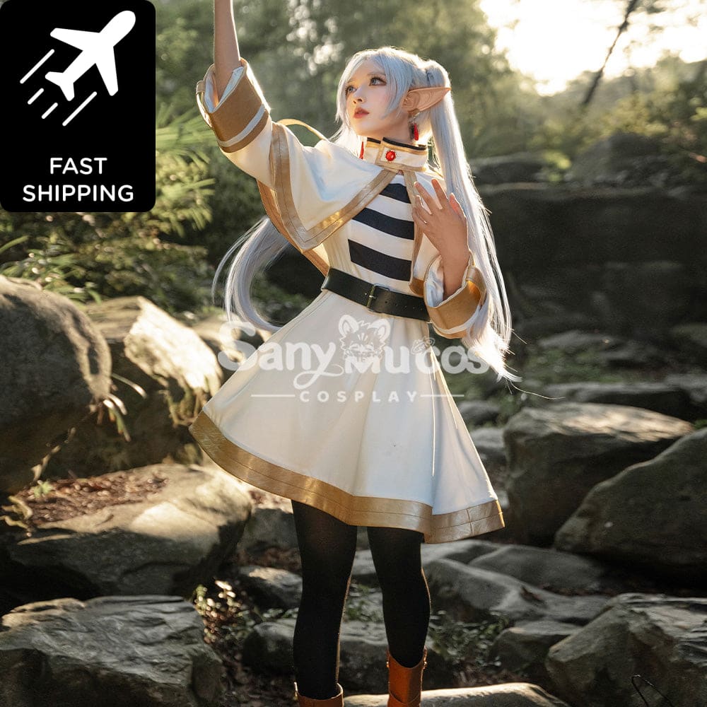 【48H To Ship】Anime Frieren: Beyond Journey’s End Cosplay Frieren Costume Premium Edition Costumes