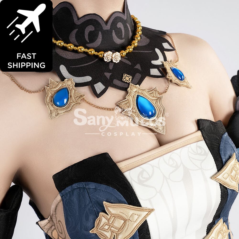 【48H To Ship】Game Genshin Impact Cosplay Navia Costume Premium Edition Costumes