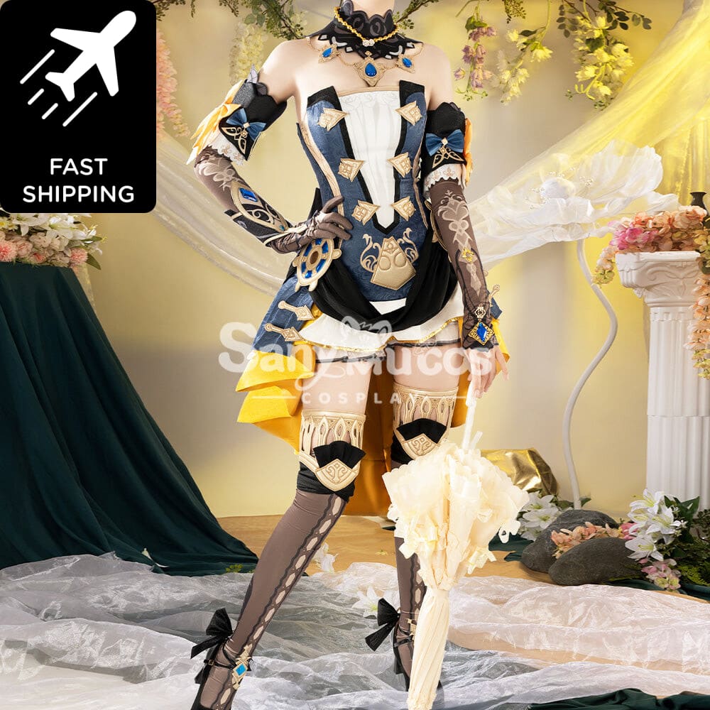 【48H To Ship】Game Genshin Impact Cosplay Navia Costume Premium Edition Costumes