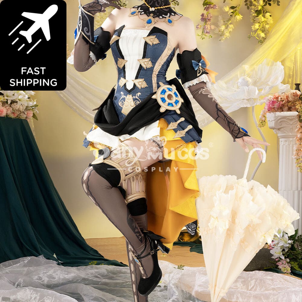 【48H To Ship】Game Genshin Impact Cosplay Navia Costume Premium Edition Costumes