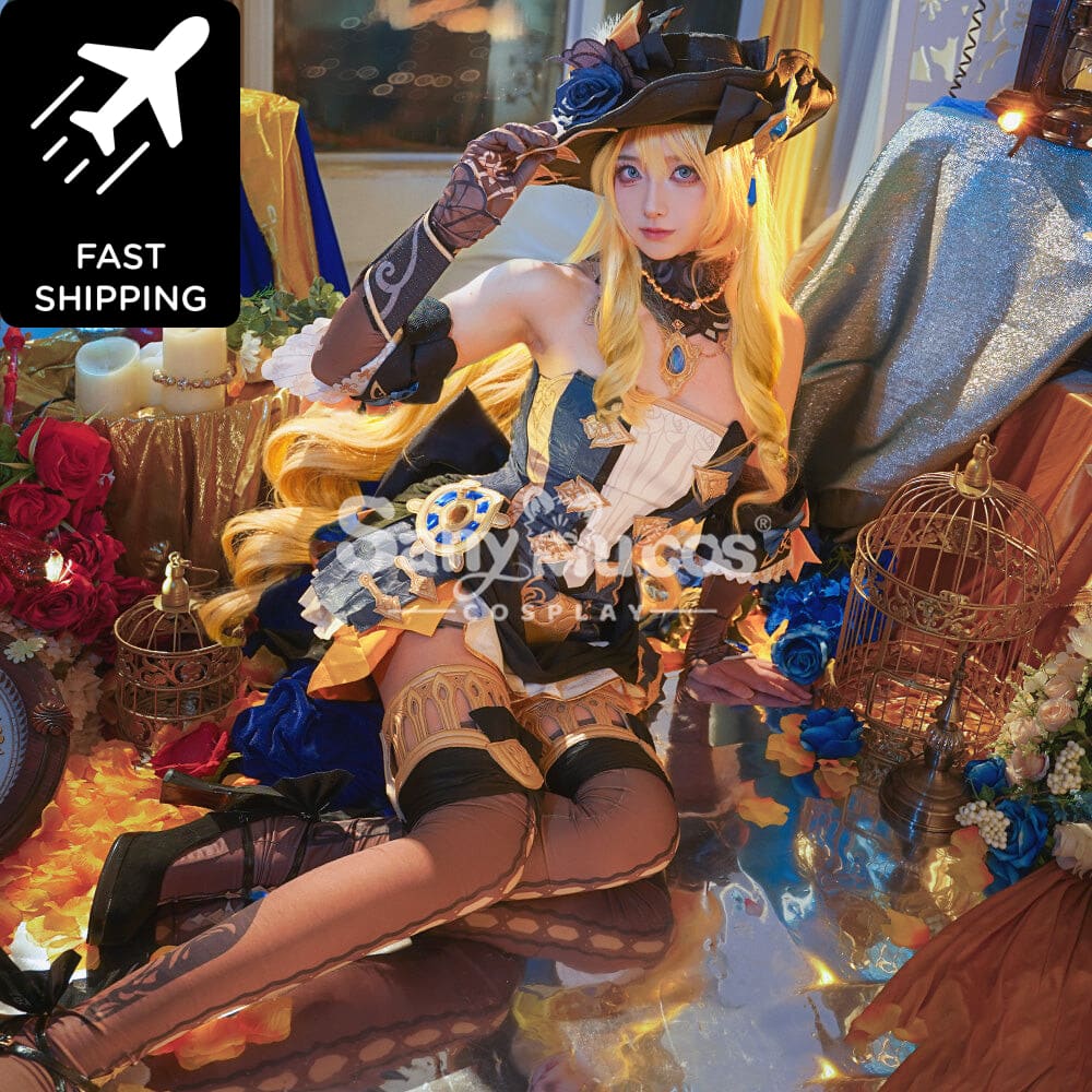 【48H To Ship】Game Genshin Impact Cosplay Navia Costume Premium Edition Costumes