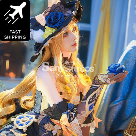 【48H To Ship】Game Genshin Impact Cosplay Navia Costume Premium Edition Costumes