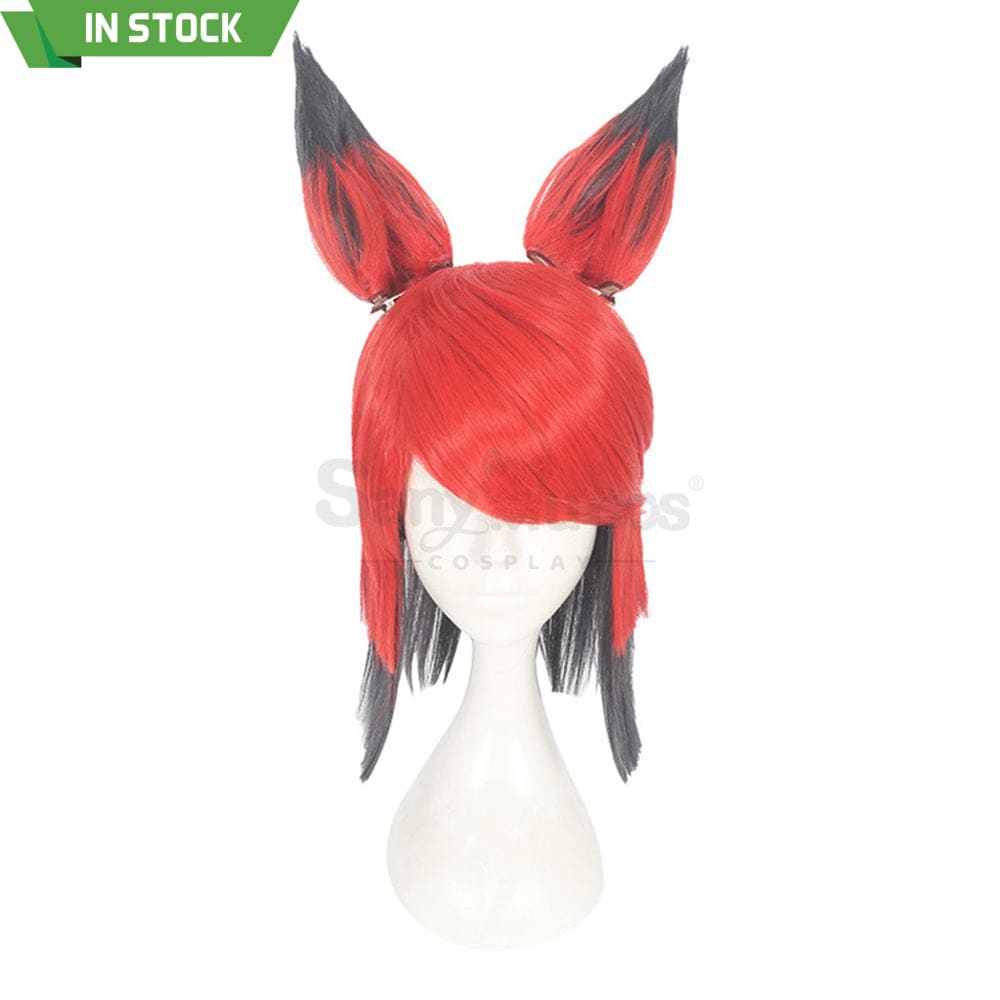 【In Stock】Anime Hazbin Hotel Cosplay Alastor Wig Wigs