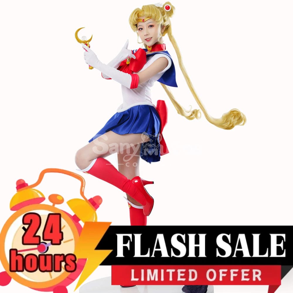 【In Stock】Anime Sailor Moon Cosplay Usagi Tsukino Battle Suit Costume Premium Edition Costumes