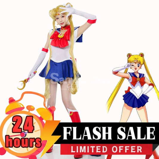 【In Stock】Anime Sailor Moon Cosplay Usagi Tsukino Battle Suit Costume Premium Edition Costumes 1000