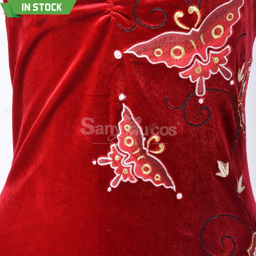 【In Stock】Game Resident Evil 4 Remake Cosplay Ada Wong Cheongsam Costume Costumes