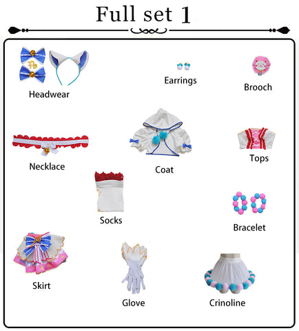 【Pre-Sale】Anime Love Live! School Idol Project Cosplay Umi Sonoda&Honoka Kosaka Cosplay Costume