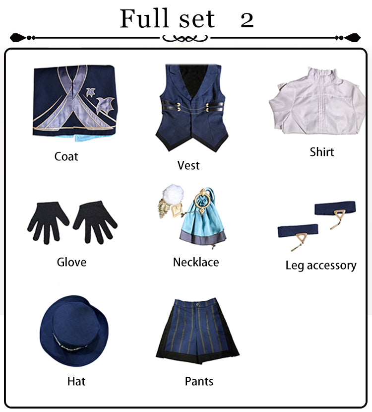 【Pre-Sale】Game Genshin Impact Cosplay Arlecchino/Wanderer/Columbina FES Cosplay Costume Wanderer FES / S Cosplay