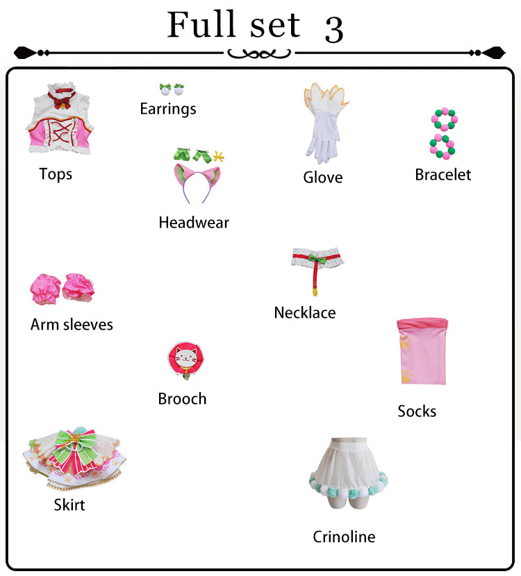 【Pre-Sale】Anime Love Live! School Idol Project Cosplay Umi Sonoda&Nico Yazawa&Maki Nishikino Cosplay Costume