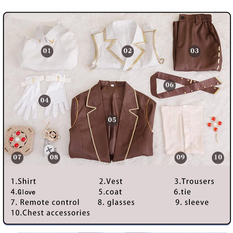 【In Stock】Game Identity V Cosplay Patient Emil Graduation Day Costume And Props / S Costumes