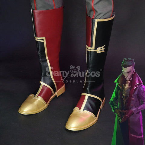 Game Arcane: League Of Legends Cosplay Silco Shoes Boots