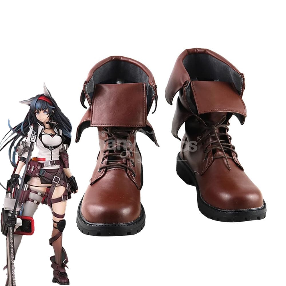 Game Arknights Cosplay Blaze Explosive Blue Flame Cosplay Shoes Cosplay Shoes Boots