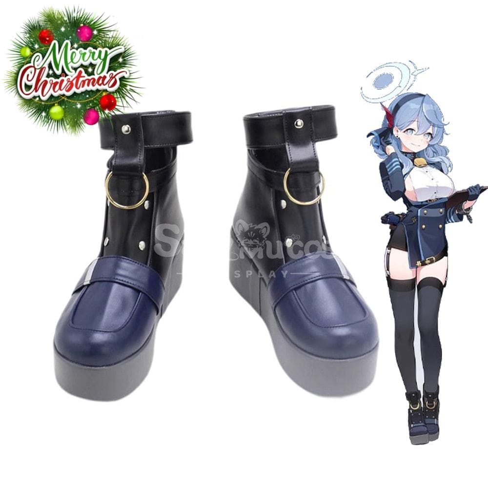 Game Blue Archive Cosplay Bruaca Ako Shoes Boots
