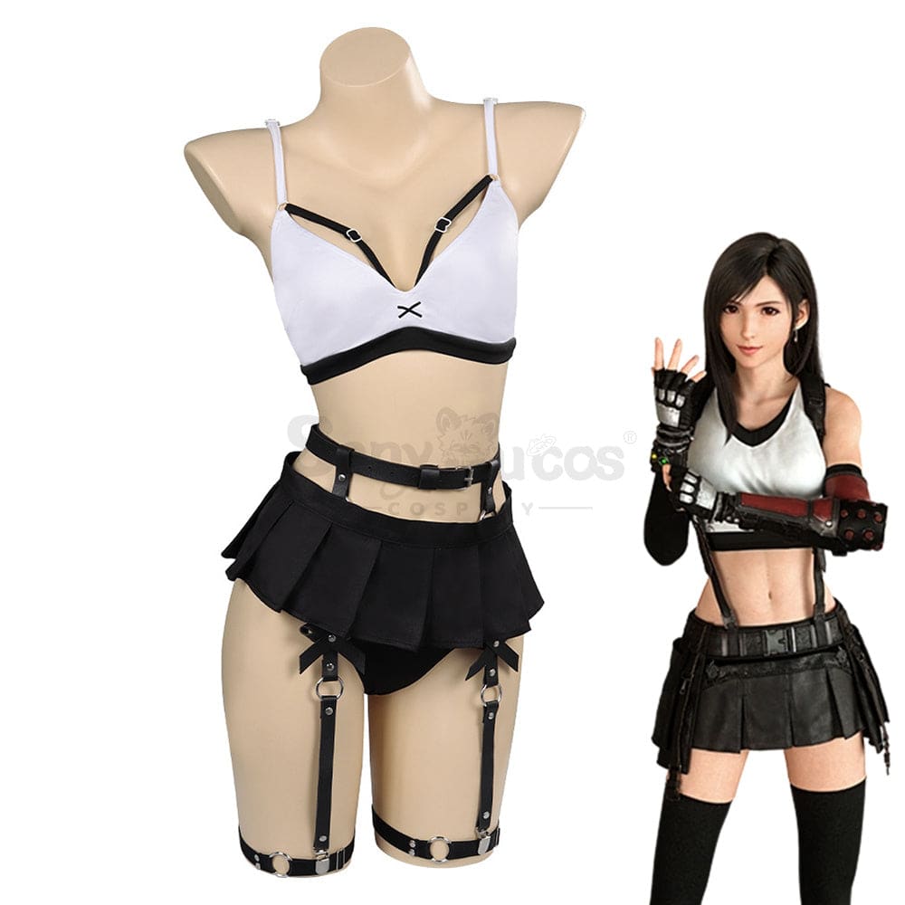 Game Final Fantasy Cosplay Tifa Lockhart Sexy Lingerie Costume Costumes