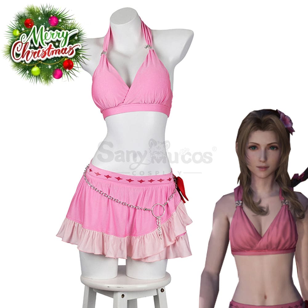 Game Final Fantasy Vii Cosplay Aerith Gainsborough Swimsuit Costume Plus Size Costumes